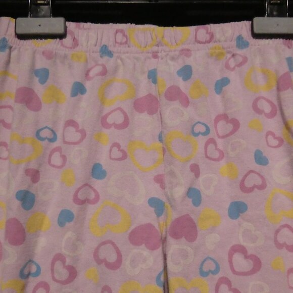 GEORGE | size 6 | Pink Pajama Pants | Hearts All Over Print | Stretchy Waist - Picture 4 of 16